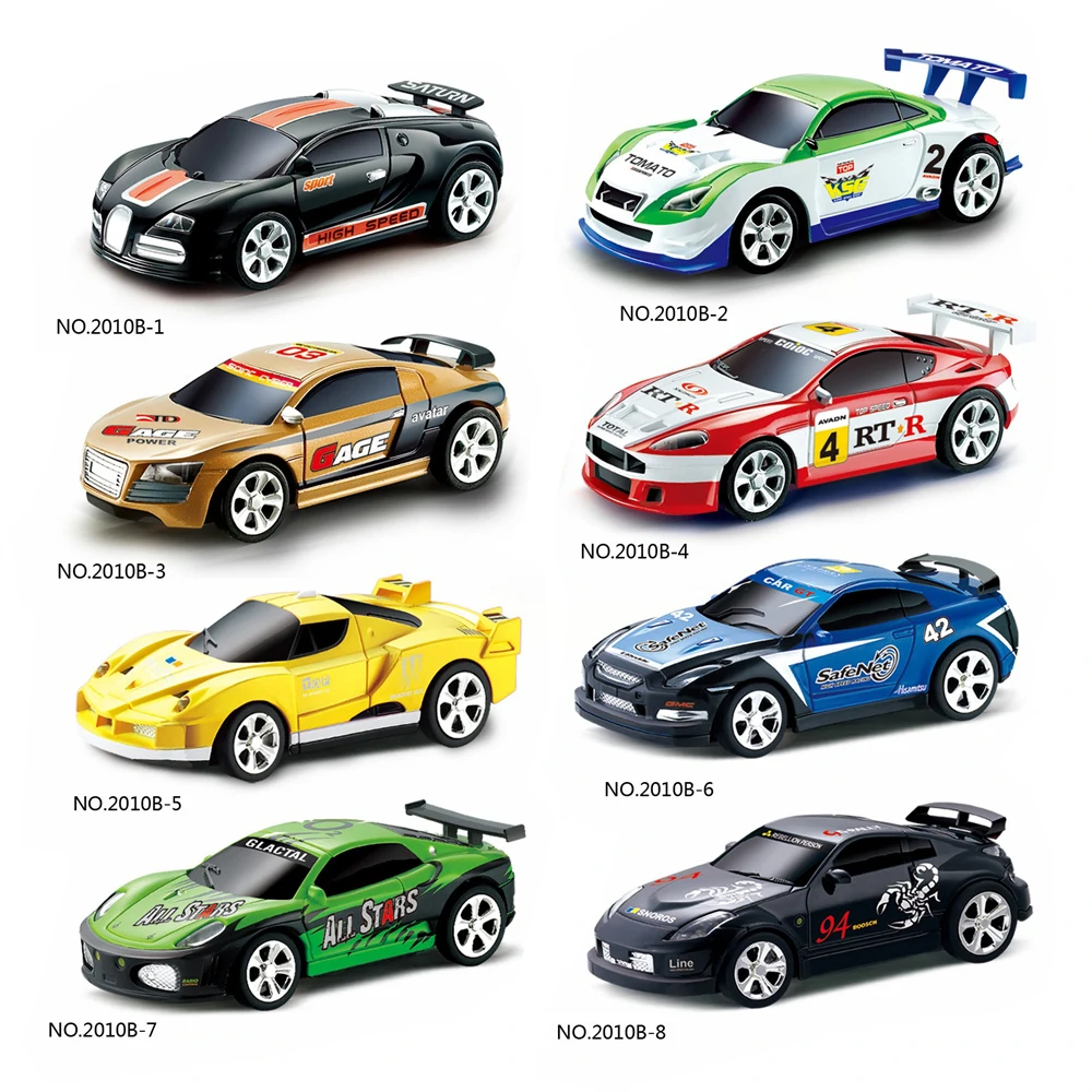 1/58 27MHZ/40MHZ 4CH Electric Mini RC Car w/ LED Light Radio Remote Control Raci banner 1