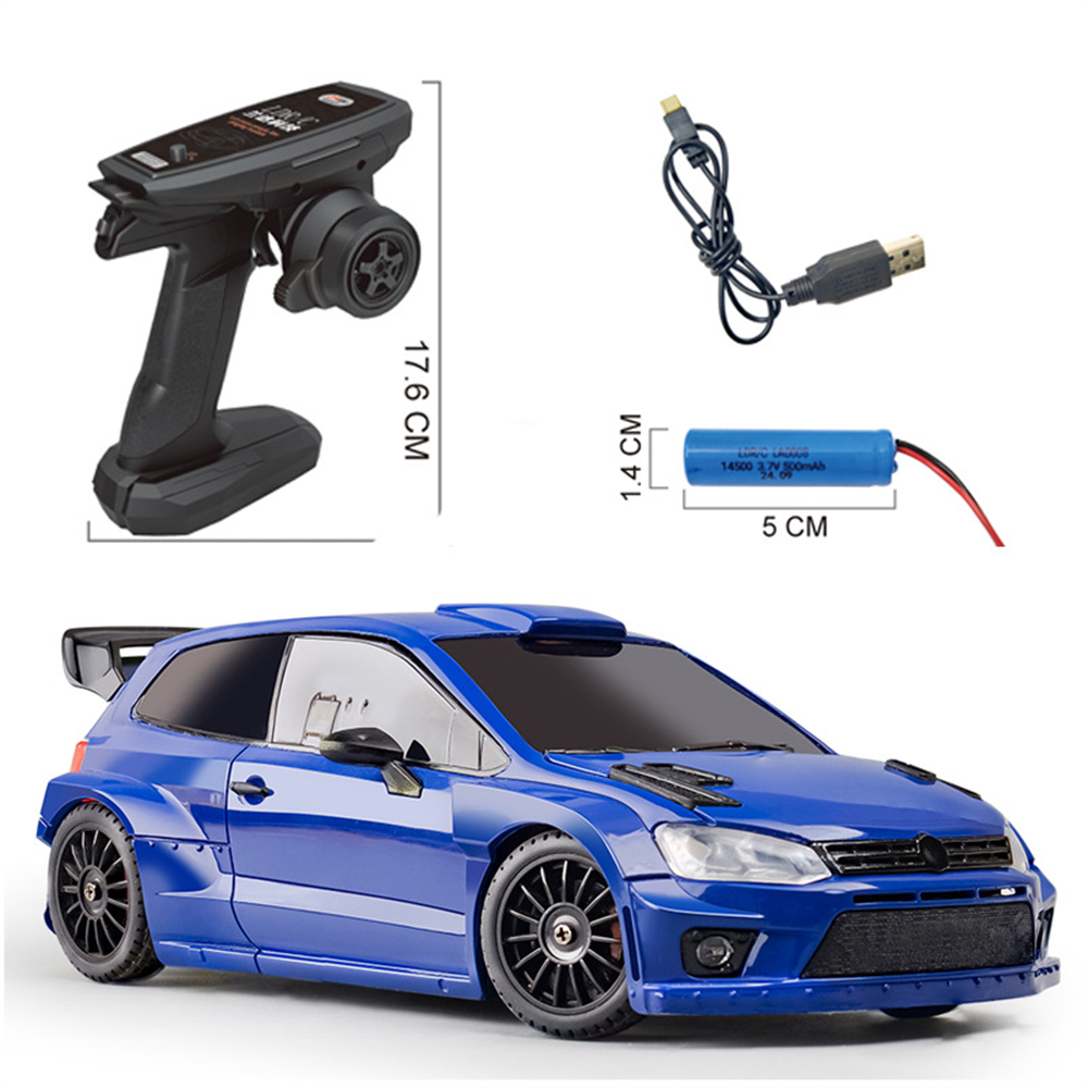 LDRC 2801 RTR 1/28 2.4G 4WD RC Car Drift for POLO R LED Light On-Road Full Propo banner 1