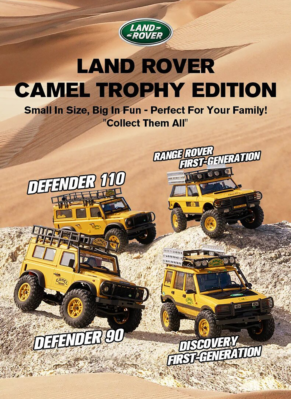 FMS FCX24M RTR 1/24 2.4G 4WD RC Car for Land Rover Camel Trophy Edition Rock Cra banner 3