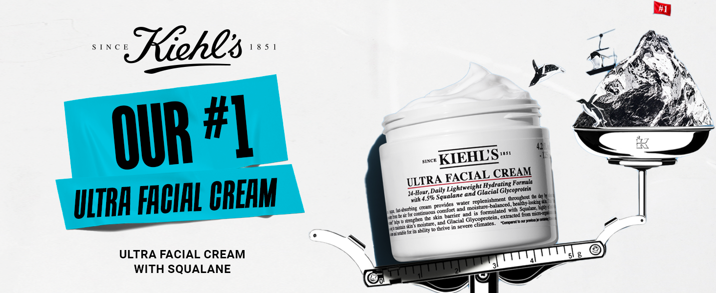 Kiehl's Ultra Facial Cream with 4.5% Squalane to Strengthen Skin's Moisture Bar banner 1