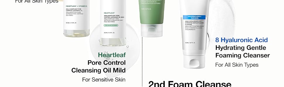 ANUA Heartleaf Quercetinol Pore Deep Cleansing Foam, Facial Cleanser, for Double banner 5