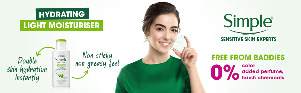 Simple Protecting Daily Face Cream Moisturiser, Spf 15, Vegan, No Perfume And Al banner 1