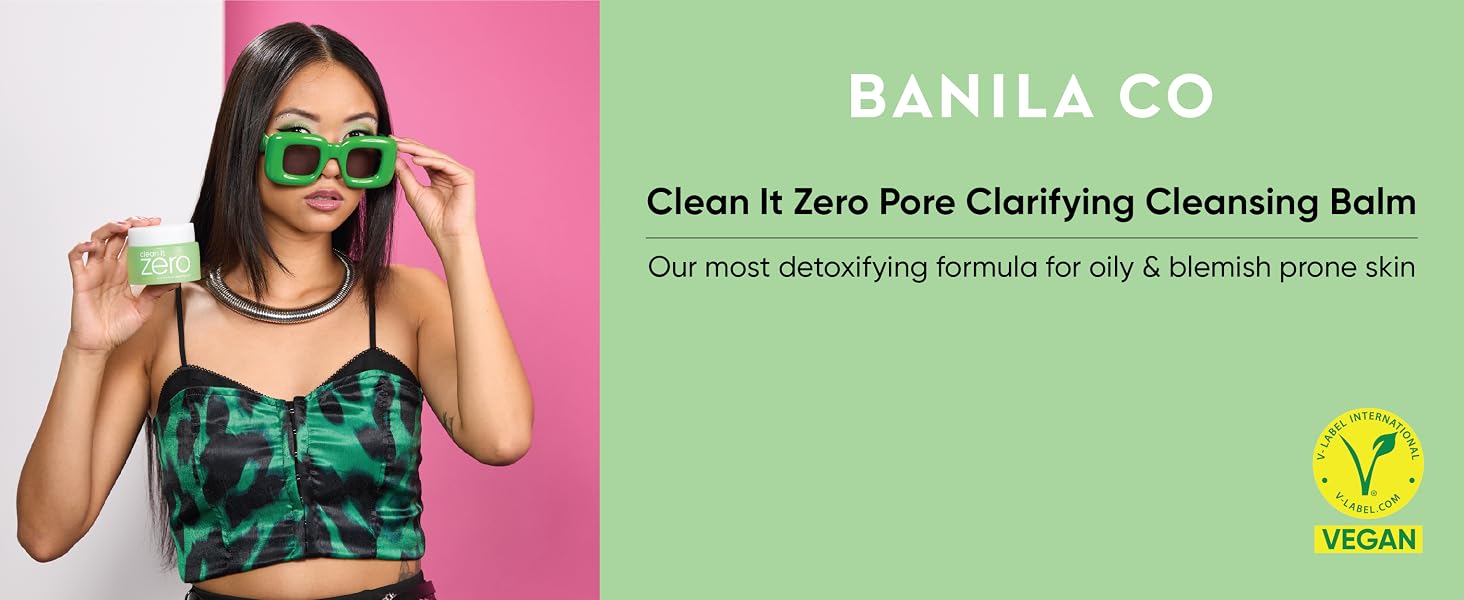 Banila Co. Clean it Zero Cleansing Balm Pore Clarifying - with Tri-Peelic Acid ( banner 1