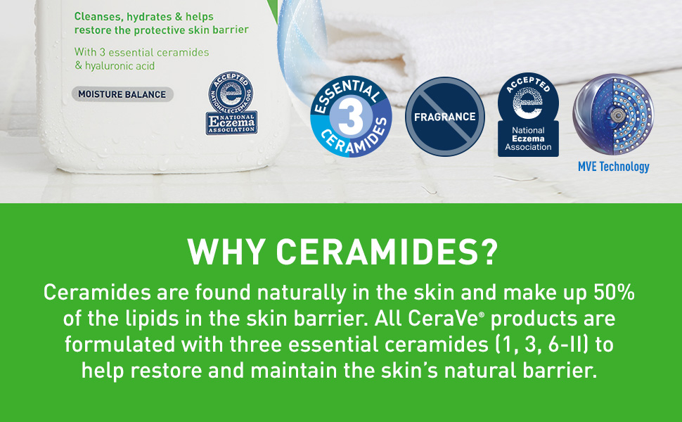 CeraVe Hydrating Cleanser | 236ml/8oz | Daily Face & Body Wash for Normal to Dry banner 2