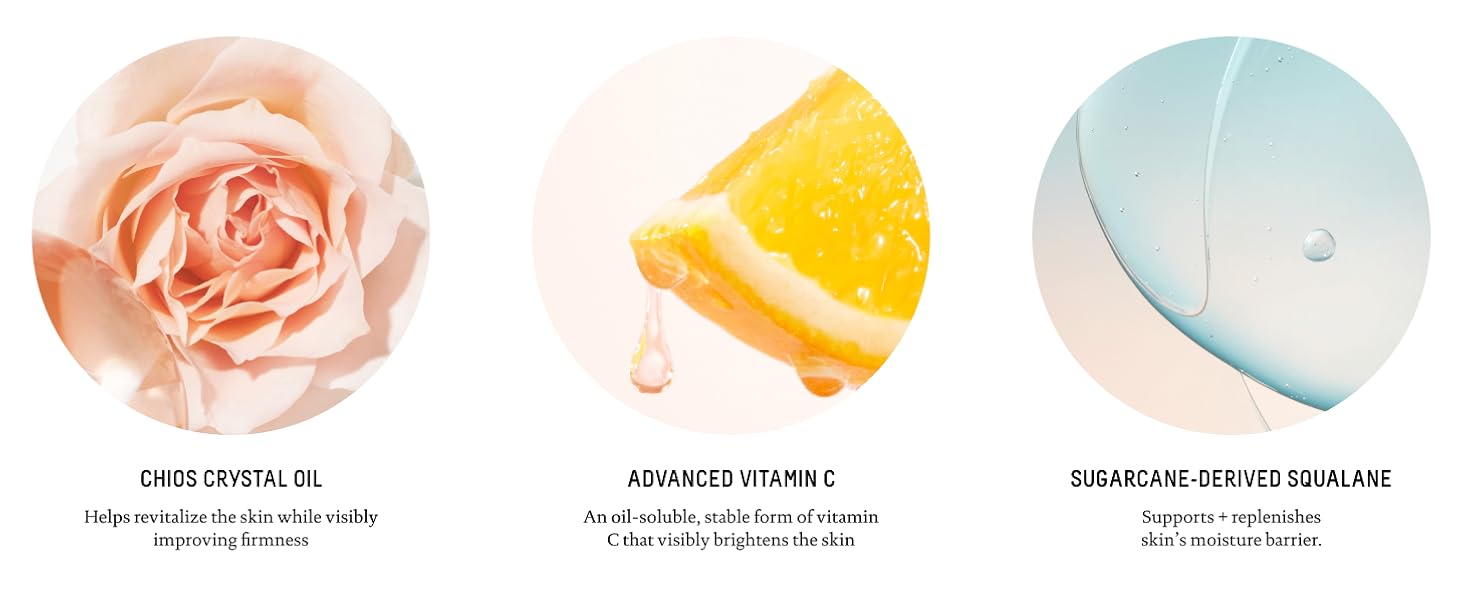 BIOSSANCE Squalane and Vitamin C Rose Oil. Facial Oil to Visibly Brighten, Hydra banner 4