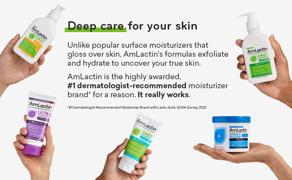 AmLactin Daily Nourish 12% - 14.1 oz Body Lotion with 12% Lactic Acid - Exfoliat banner 4