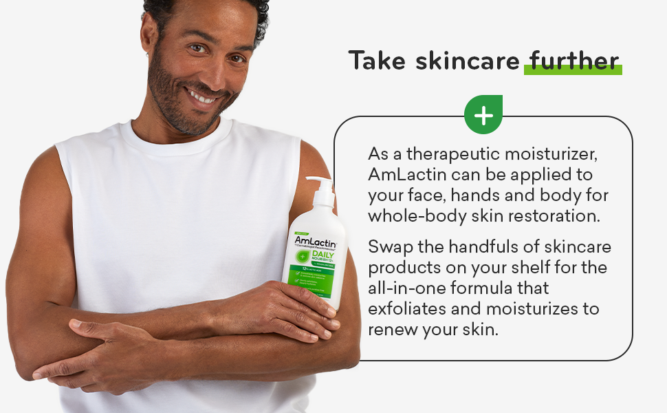 AmLactin Daily Nourish 12% - 14.1 oz Body Lotion with 12% Lactic Acid - Exfoliat banner 3