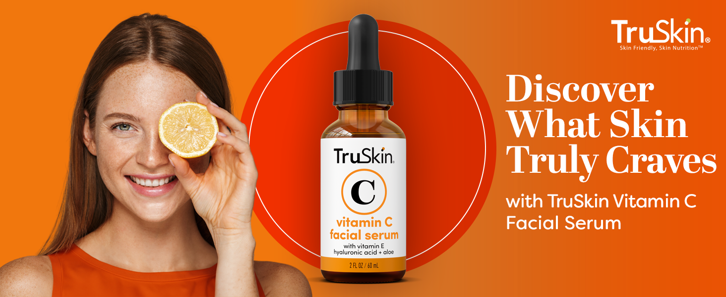 TruSkin Vitamin C Serum For Face – Anti Aging Formula with Vitamin C, Hyaluronic banner 1