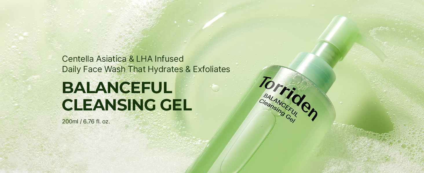 Torriden BALANCEFUL Cleansing Gel 200ml (6.76 fl. oz.) | Low pH Cleanser | Gentl banner 1