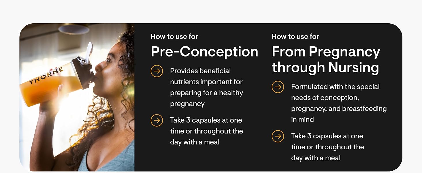THORNE Basic Prenatal – Daily Multivitamin with Folate, Choline & 18 Essential N banner 2