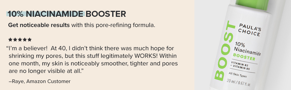 Paula's Choice BOOST 10% Niacinamide Booster, Vitamin B3, Vitamin C & Licorice E banner 1