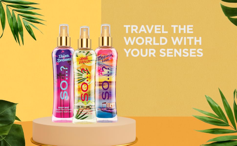 So…? Summer Escapes Ibiza Dreams Body Mist for Women – Luxuriously Long-Lasting banner 3