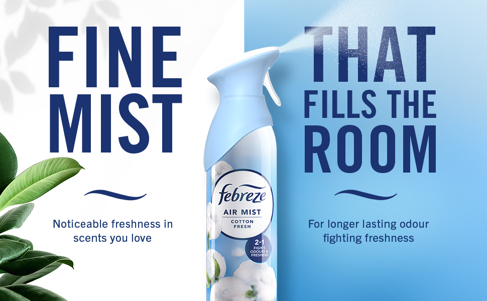 Febreze Air Freshener Room & Bathroom Spray – Blossom and Breeze Scent, 185ml banner 3