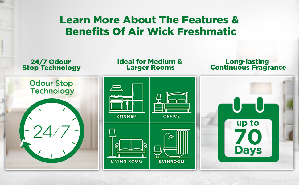 Air wick Air Freshener Freshmatic Auto Spray Lavender & Chamomile Gadget and 1 R banner 2