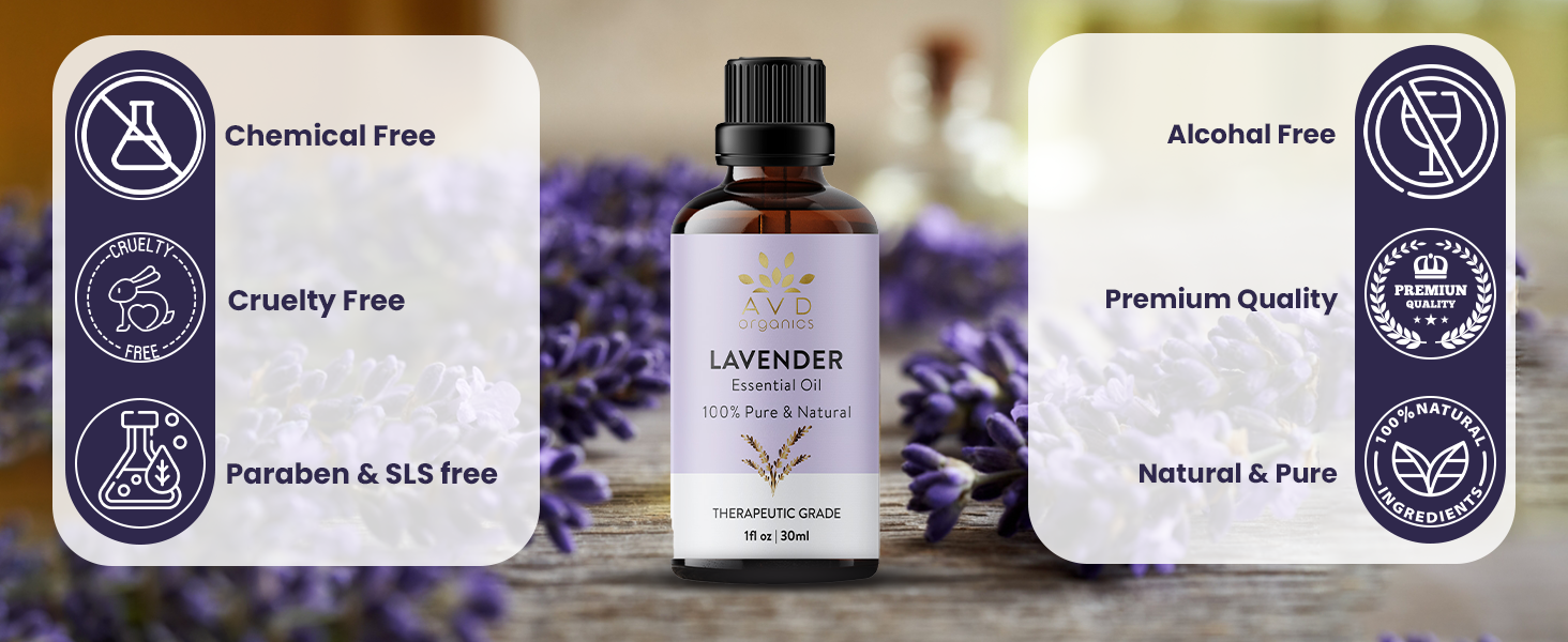 AVD Organics Lavender Essential Oil 30ml – 100% Pure & Natural Lavender Oil for banner 3