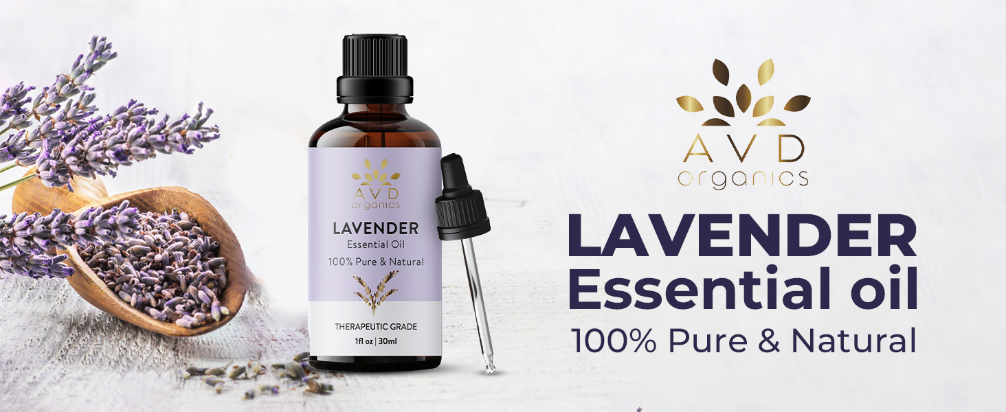 AVD Organics Lavender Essential Oil 30ml – 100% Pure & Natural Lavender Oil for banner 1