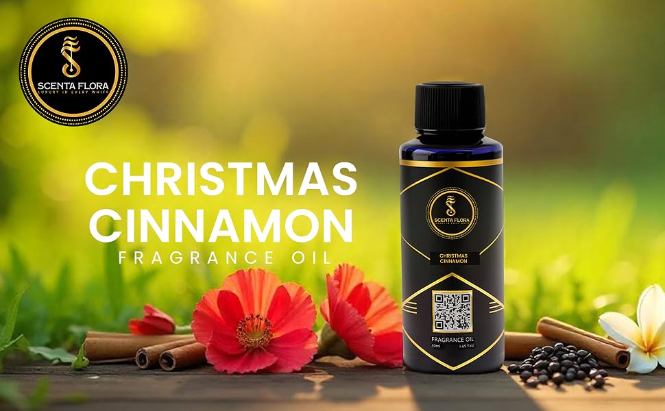 SCENTA FLORA Christmas Cinnamon Fragrance Oil for Scent Diffusers Aromatherapy 5 banner 1