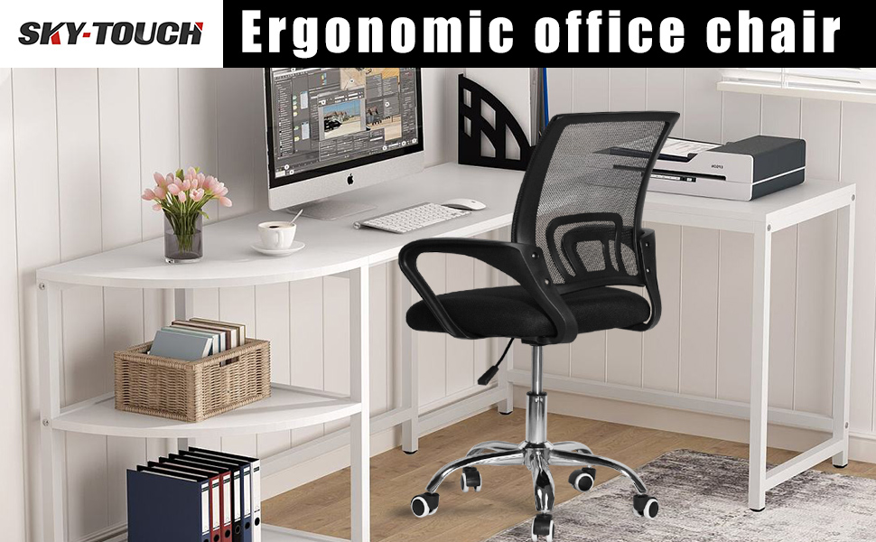 SKY-TOUCH SKY TOUCH Office Chair,Comfort Ergonomic Height Adjustable Desk Chair banner 1
