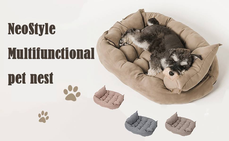 NeoStyle 3 in 1 Dog Sofa Bed, Water Resistant,for Small,Medium and Large Dogs,Ca banner 1