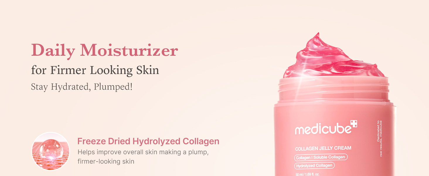 medicube Collagen Jelly Cream- Niacinamide & Freeze-Dried Hydrolyzed Collagen - banner 2