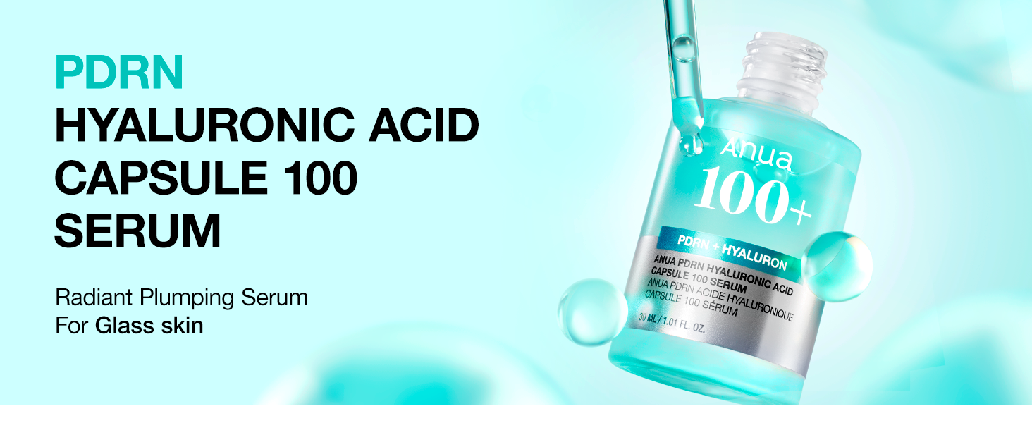Anua PDRN Hyaluronic Acid Capsule 100 Serum, Radiant Face Serum, Hyaluronic Acid banner 1