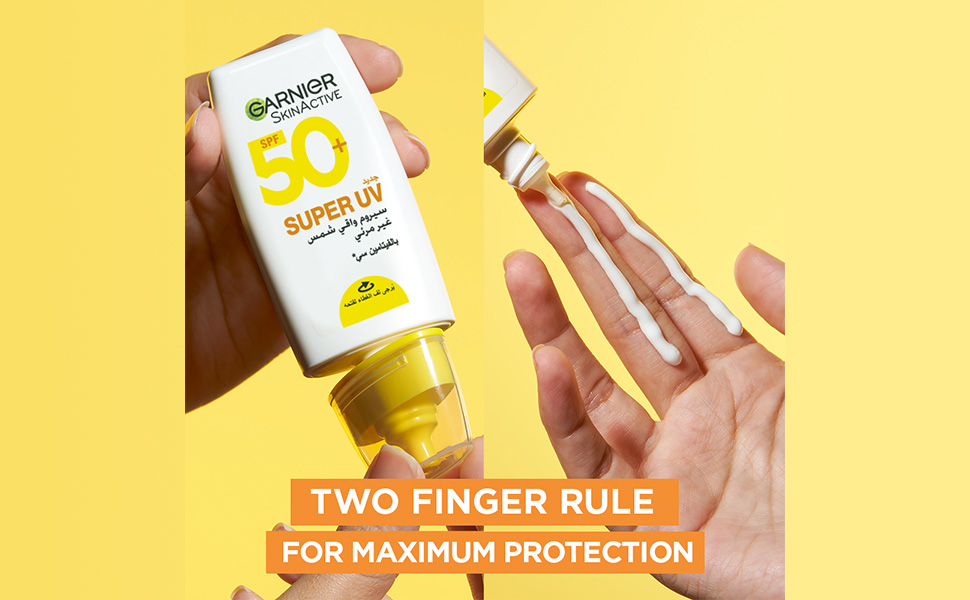 Garnier Skin Active Invisible Serum Sunscreen Vitamin C SPF50+ PA++++, for Men a banner 2