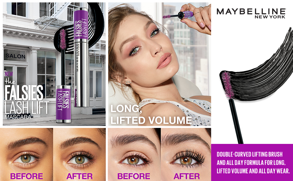 Maybelline Falsies Lash Lift Washable Mascara 01 Black - volumizing and length a banner 1