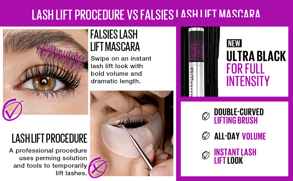 Maybelline Falsies Lash Lift Washable Mascara 01 Black - volumizing and length a banner 2