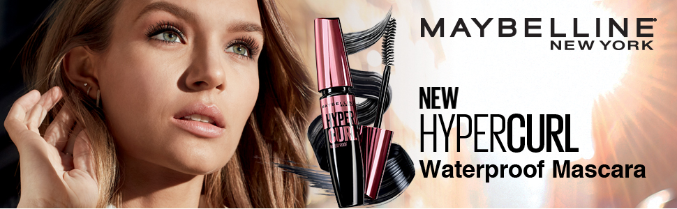 Maybelline New York Hypercurl Mascara Waterproof, Black, 9.2g banner 1