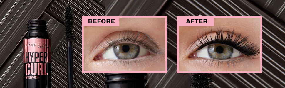Maybelline New York Hypercurl Mascara Waterproof, Black, 9.2g banner 3