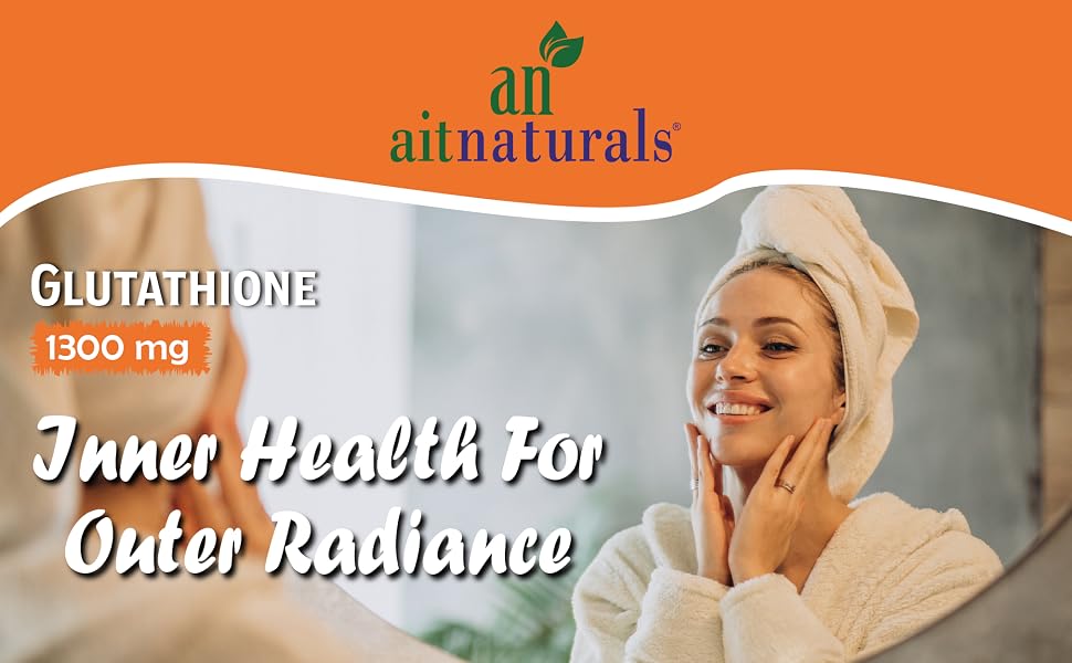 Aitnaturals Glutathione Complex (1300mg)- 60 Capsules Advanced Antioxidant Formu banner 1